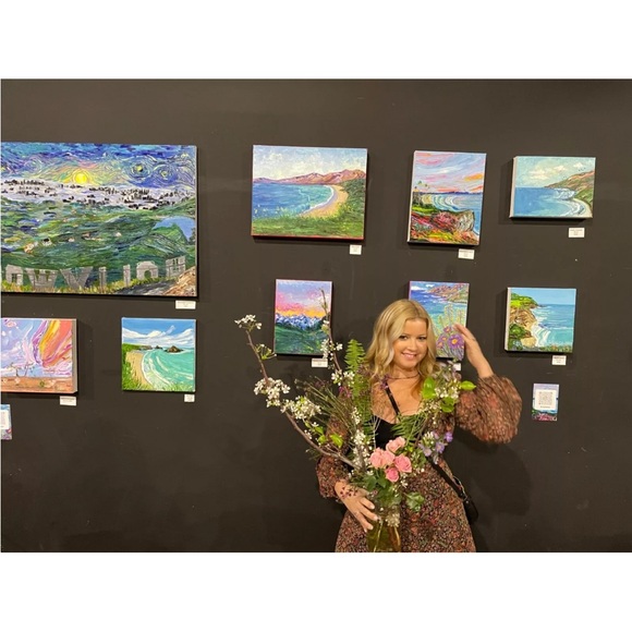 ORIGINAL ARIZONA Cactus Desert Oil Painting Impressionism Contemporary LARGE - Picture 5 of 9